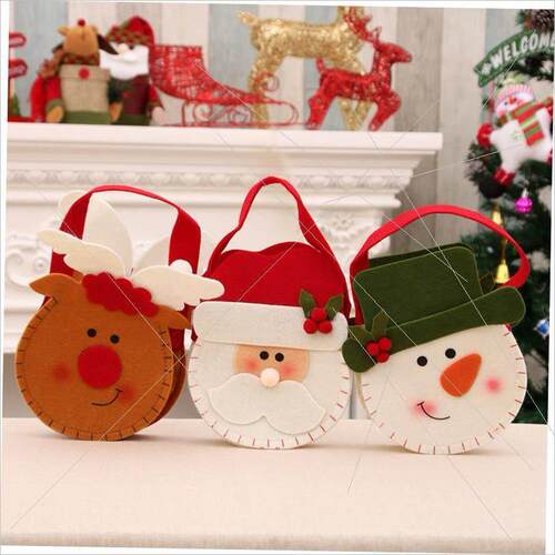Christmas gift bag Candy bag Christmas apple bag耶诞节礼物袋