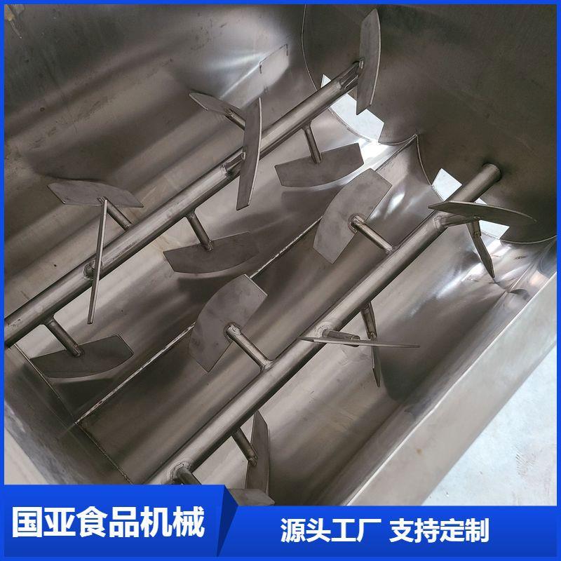 小型拌馅机全自动双绞龙肉馅丸子真空拌馅搅设备香肠搅拌机