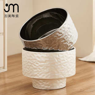 25cm大口径台面花盆蝴蝶兰大蕙兰花器植物盆栽盆景