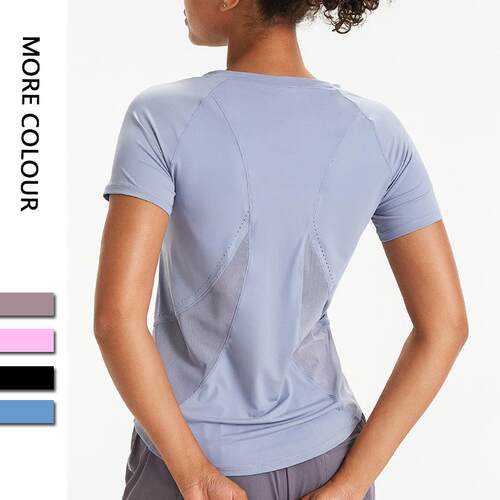 Yoga top, sports top, women's fitness top, running T-shirt