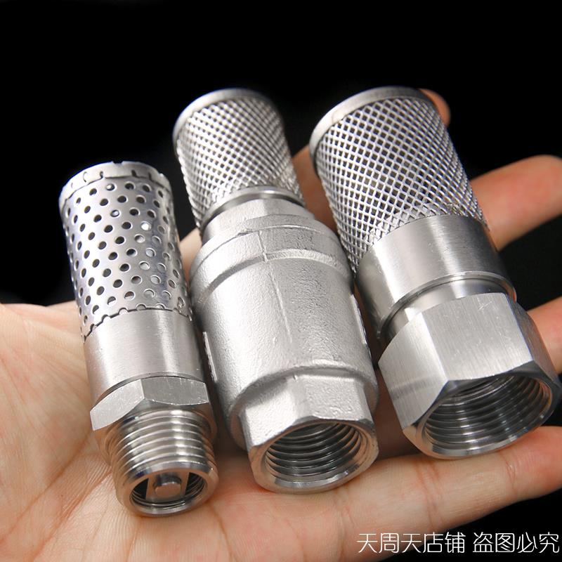 34不钢底阀吸水泵弹簧立式止回阀防0倒流底立式/锈阀DN20/25井底