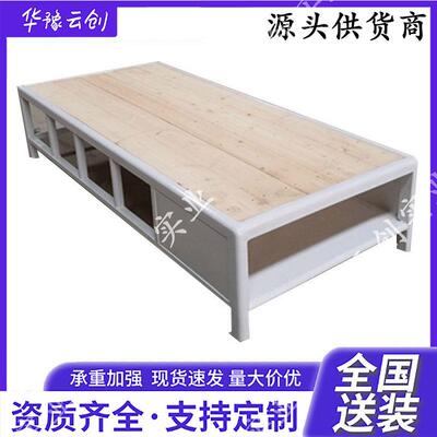 钢制单层床拘留所监室床监舍单层铁床劳改所铁床看守所监狱床
