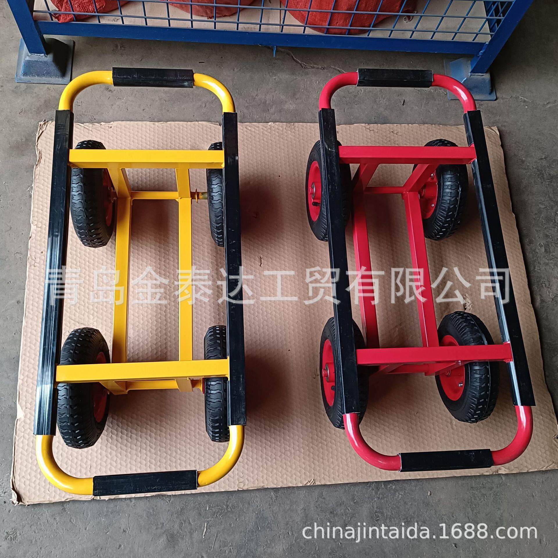 四轮小推车货物载货车物流车木板木材拉货车TC2007A