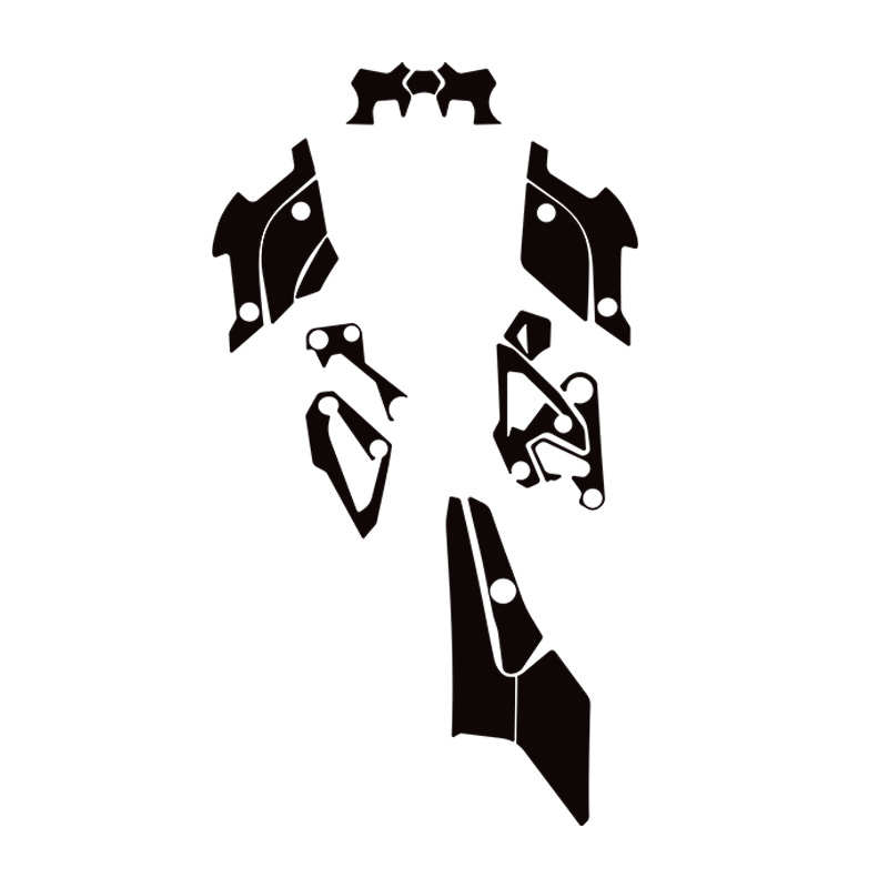 适用春风450MT改装脚踏加厚橡胶保护贴下护板装甲贴防剐防水贴