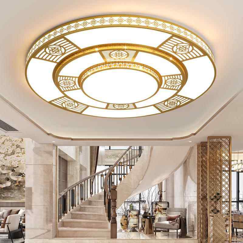 智能圆圆形特大顶灯le大d客厅灯轻奢826大灯简约现代厅会议室吸灯