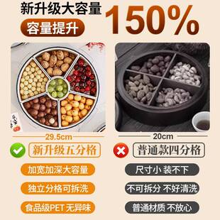 果家用客茶几水果盘厅糖果盒干9607盘果子盒结婚新年喜庆瓜零食收