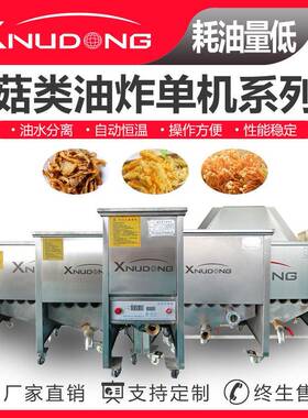 新旭东工厂直供菇类油炸单机菇类油炸锅菇类油炸加工设备