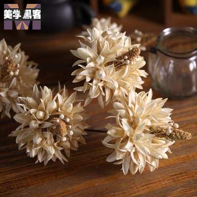 花束龙舌兰仿美学花干花装饰真假落地黑客真仿真花客花插花落地