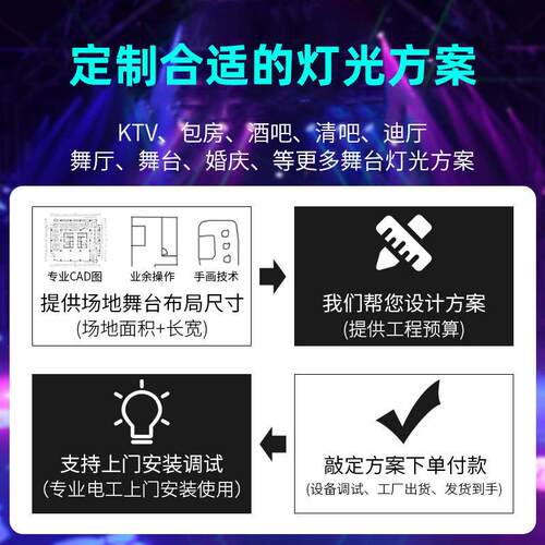 舞台灯光氛灯tv闪光七彩灯酒吧led镭k射旋转彩围灯舞JVL台灯蝴灯