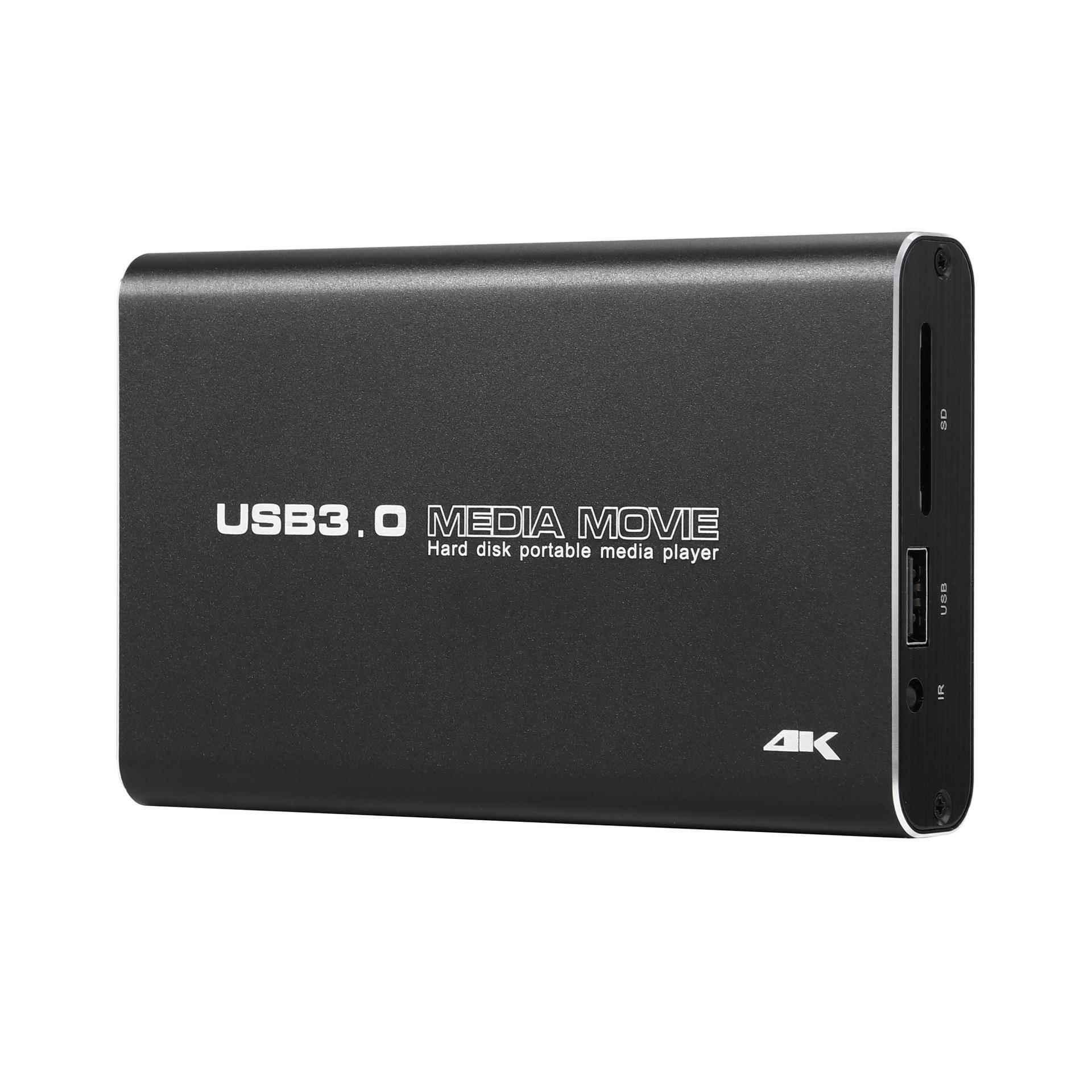 高清视频播放器支持U盘SD卡 可内置2.5寸硬盘USB3.0 HDMI输出4K