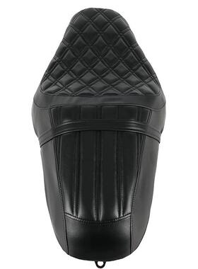 适用哈雷XL883 1200 X48 改装双人连体座 前后一体坐垫 加厚皮座