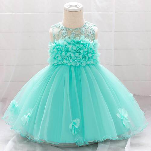 toddler girls floral embroidery formal dress sleeveless a