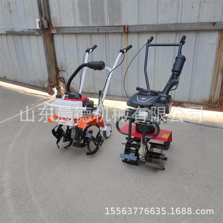 园林微耕除草机 小型手推式微耕农用微型松土机
