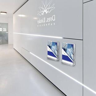 宣传单亚力旅展示架4行社挂墙页资料架盒单RS16架墙面文件克夹壁
