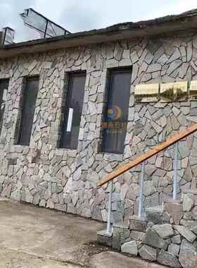 天然板11704石规则碎拼石青灰色化石石景观花园地铺不石别墅外墙