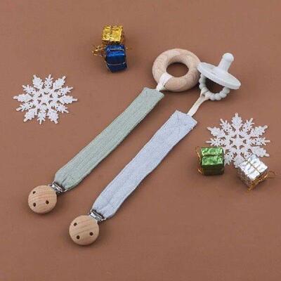 5pcs Baby Pacifier Clips Cotton Pacifier Chain Nipple