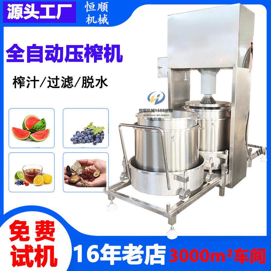 水蜜桃芒果汁挤压过滤压榨机 混合不老莓果蔬饮料果汁压榨机