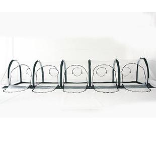 5米PE隧道花园保温罩可移动植物篷多肉温室花房大棚保温防雨水用