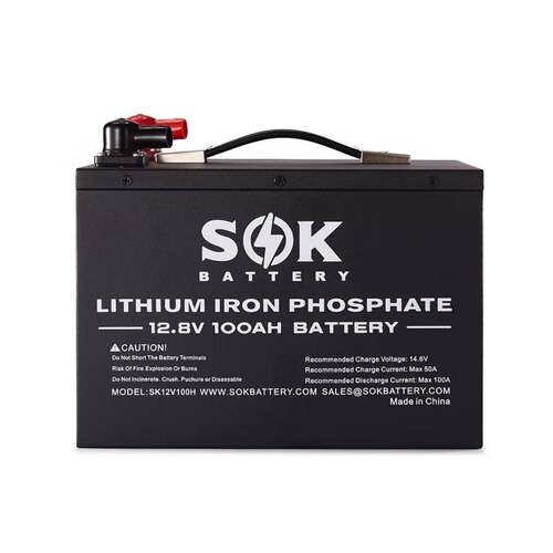 SOK12V100Ah磷酸铁锂游艇房车储能电池 船舶配件房车配件