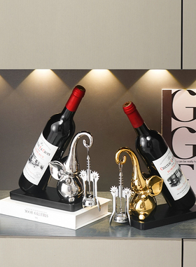 现代高档网红轻奢大象托置物架客厅酒柜电视柜餐边柜摆件客厅托架