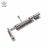 威特朗304不锈钢加重型门扣门栓 户外铁门大门防盗插销天地插销