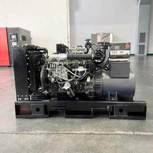 小率交无流电380v柴KWA4Z012油发电机组全铜刷三相功电常用机组10