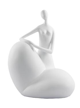 豹现代美抽象人物雕装塑酒店样间客厅桌面艺术47摆件轻奢家板居饰