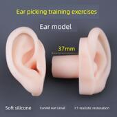 采耳假耳朵彷真硅胶耳朵模型高级采耳工具套装 培训学员练习长耳道