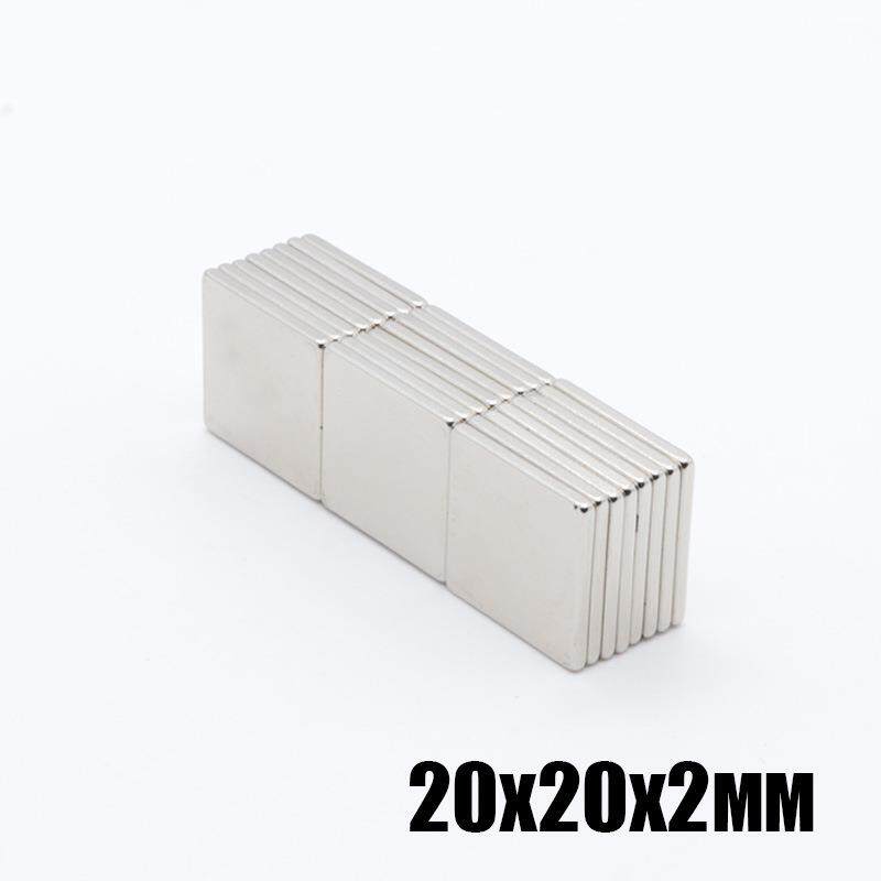 20*20*2高性能方形钕铁硼强磁汽车轮船遮阳帘磁铁吸铁石20x20x2