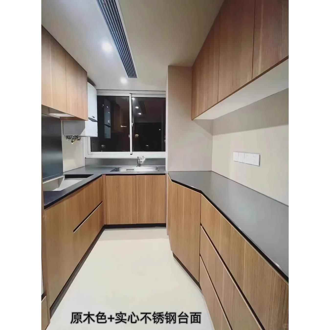 南宁橱柜304实心不锈钢台面板整体厨房灶台定做翻新改造全屋定制