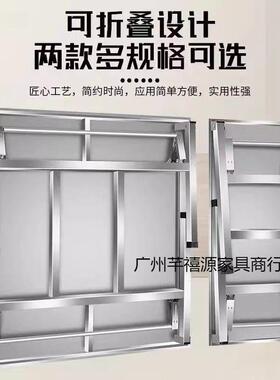 锈钢折叠子桌烧WYC餐桌家用烤户外桌不吃饭夜市摆摊便携桌方形长