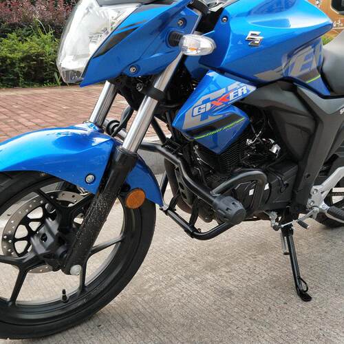 适用于轻铃骑铃木极客飒保险杆 GSX150N前保杆 防摔杠竞技保护杠
