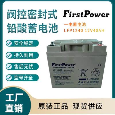 一电蓄电池LFP1240 12V40AH 紧急电源 变电站 紧急电源三年非进口