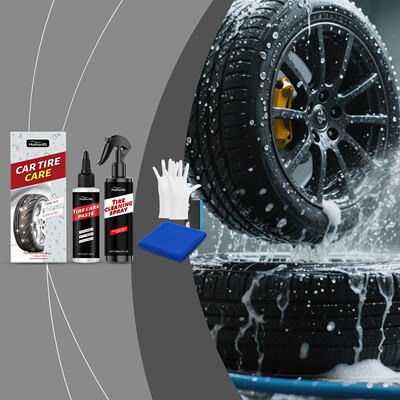 HOMONTH Car Tire Care Kit - Daily Cleaning and Stain Mainten