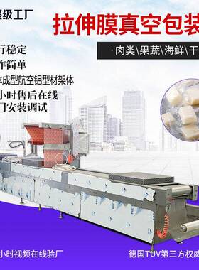 枣仁核桃派DLZ420/520全自动真空拉伸膜包装机枣夹核桃