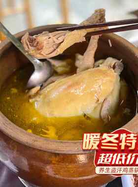 养生特惠贵州盗汗鸡蒸气锅鸡手工粗陶导汗鸡隔水锅倒汗钵蒸钵气锅