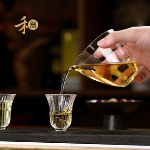 禾器玻璃公道杯天泽瀚然怡然茶海加厚耐热高硼硅玻璃分茶器茶漏