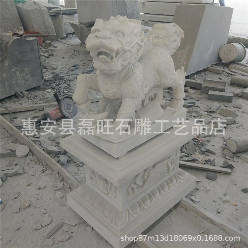 直供石雕麒麟 花岗岩麒麟 门口摆放招财守门神兽一对 现货石麒麟