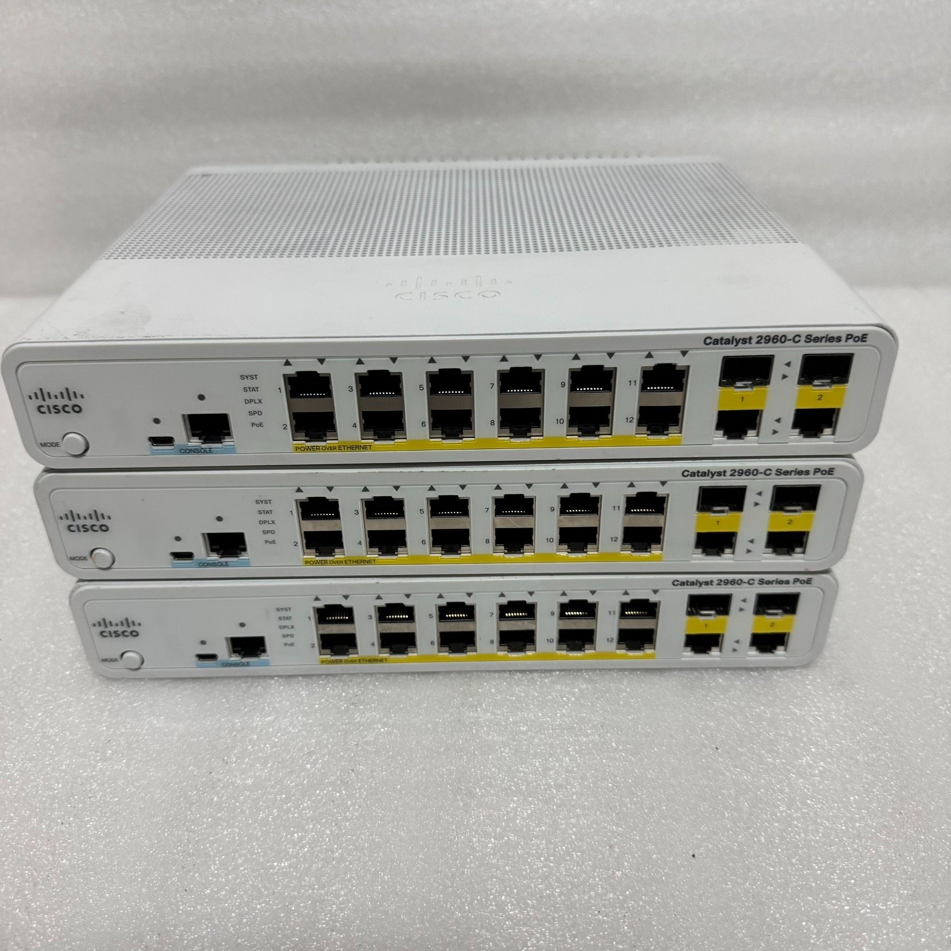 WS-C2960C-12PC-L 12口百兆POE供电 以太