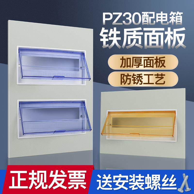 pz30配电箱盖板家庭开关箱面板强电箱盖家用电表箱空开箱回路盖子