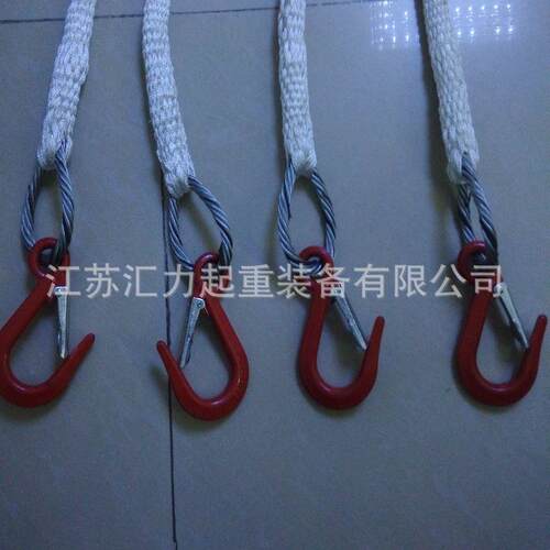 4组合钢丝绳索具 10t2m 4腿钢丝绳吊具 钢丝绳套10tm