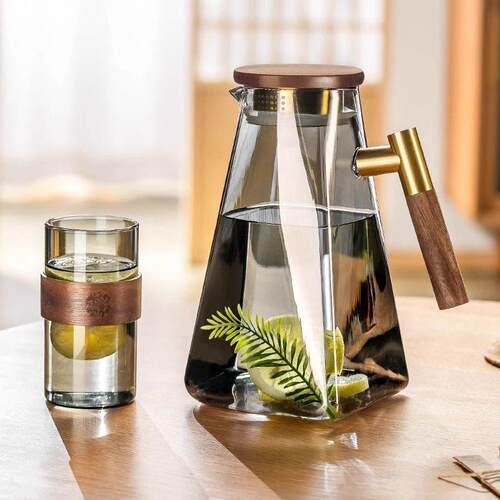 中国风耐热高温高硼硅玻璃水杯套装招待饮用杯茶杯