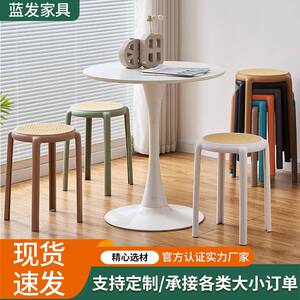现代简约黑白小圆桌子 休闲洽谈桌客厅茶几咖啡奶茶店餐桌