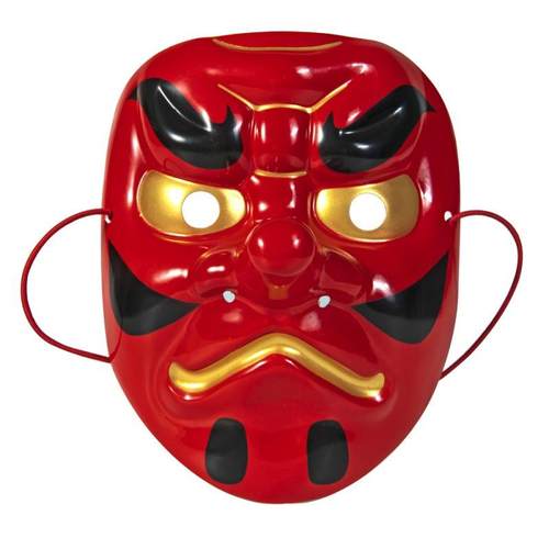 面具恶魔日本硫化全脸面具鬼脸日本COS装饰万圣节道具万圣节面具
