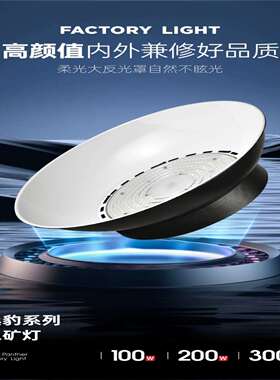 广东华朗登 黑豹系列工矿灯 大功率防漏电工业吊灯高寿命超亮