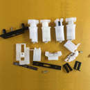 老款 小折叠门塑料配件铝合金单玻门滑轮厨房卫生间吊轮配件 48款