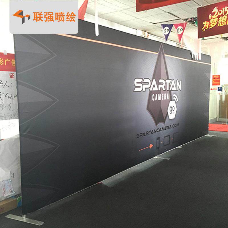 厂家供应布类展架 弧形S形直型铝布秀 快速易展宝背景 签到处图片