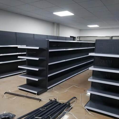 小型超市货架洞洞板工厂单双面便宜利连锁新款置物展示货架10