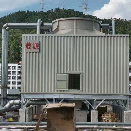 广东菱源横流式冷却塔玻璃钢350T冷却水塔制冷行业应用节能