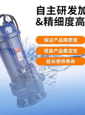 WQT水污水水泵抽浇菜潜轻便手提式潜无品牌/水水泵抽家用潜水泵农